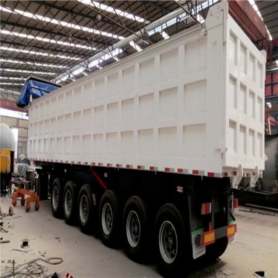 13 t asse 3 assi 80 tonnellate rimorchio tipper a forma di U semirimorchio rimorchio idraulico