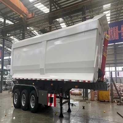 13 t asse 3 assi 80 tonnellate rimorchio tipper a forma di U semirimorchio rimorchio idraulico