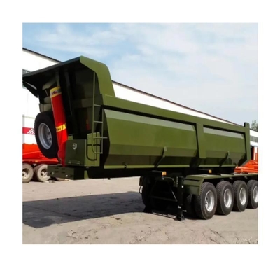 13 t asse 3 assi 80 tonnellate rimorchio tipper a forma di U semirimorchio rimorchio idraulico