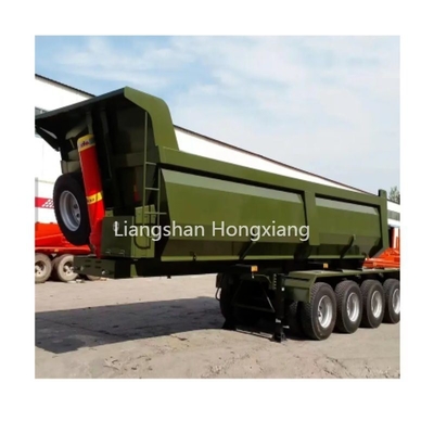 24mq 24m3 Dump Trailer 40 tonnellate U-Shaped Tipper Semi-Trailer per il trasporto di bauxite
