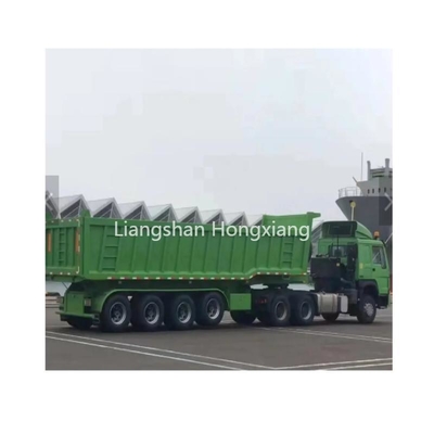 24mq 24m3 Dump Trailer 40 tonnellate U-Shaped Tipper Semi-Trailer per il trasporto di bauxite
