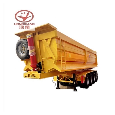Semi-camion con cilindro idraulico 45 metri cubi 50 tonnellate 2 3 4 asse