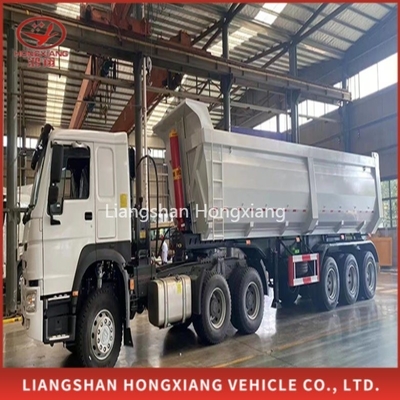 3 assi 30 metri cubi di tipper semi-remolchio Dump truck rimorchio numero di pneumatico personalizzazione