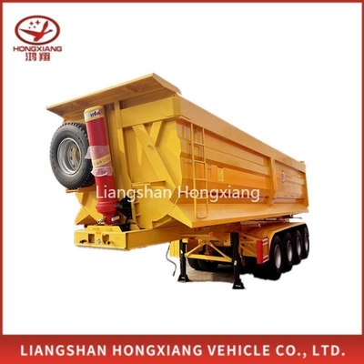 Tipo di braccio incrociato 60tons 40FT Tipping Truck Trailer Box Semi Trailer Heavy Duty Mechanical Suspension Steel Superlink Dump Trailer
