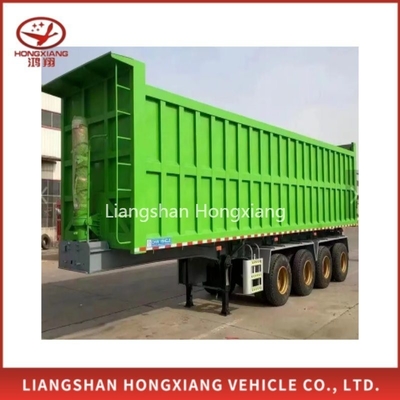 Tipo di braccio incrociato 60tons 40FT Tipping Truck Trailer Box Semi Trailer Heavy Duty Mechanical Suspension Steel Superlink Dump Trailer