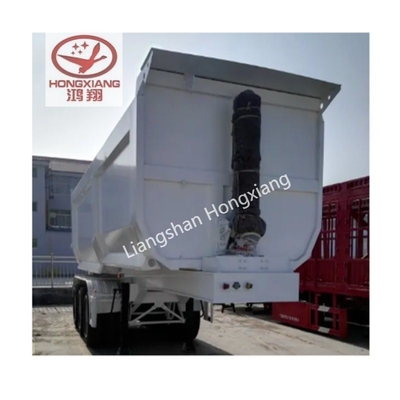 Non auto-dumping Tri-Axles Double Side Dump Tipper Semi-trailer Disegno piatto