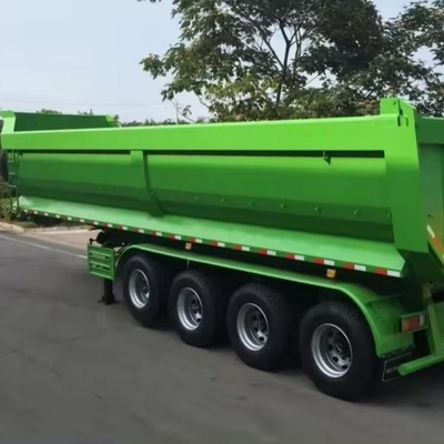 25cbm 32cbm U-shaped Rear End Tipper Dumper Dump Semi Truck Trailer Tire 12r22.5 Flatbed