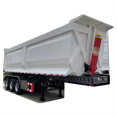 2 assi di rimorchio con cappello posteriore 50 tonnellate camion di scarico semirimorchio tipo di sospensione a braccio crociato