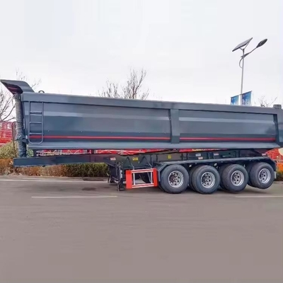 2 assi di rimorchio con cappello posteriore 50 tonnellate camion di scarico semirimorchio tipo di sospensione a braccio crociato