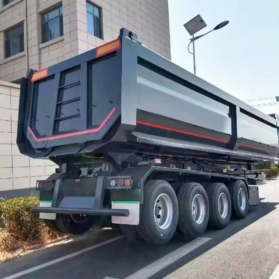 2 assi di rimorchio con cappello posteriore 50 tonnellate camion di scarico semirimorchio tipo di sospensione a braccio crociato
