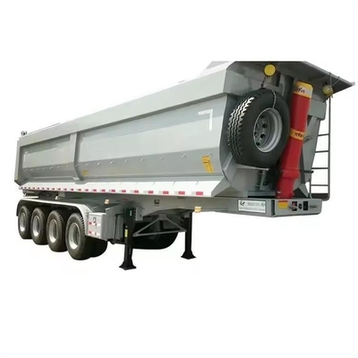80 tonnellate 4 assi U-Shaped Dump Truck Trailers 45cbm Tipper Semi-Trailer per aggregato