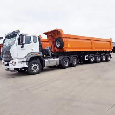 4 assi 30t U-Shaped Dump Truck Semi-Retrailer con asse da 13t e battistrada da 2240mm