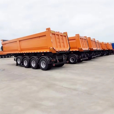 Camion pesante 40 tonnellate 60 tonnellate 3 4 asse rimorchio legno di grano camion di scarico di grano tipper semirimorchio
