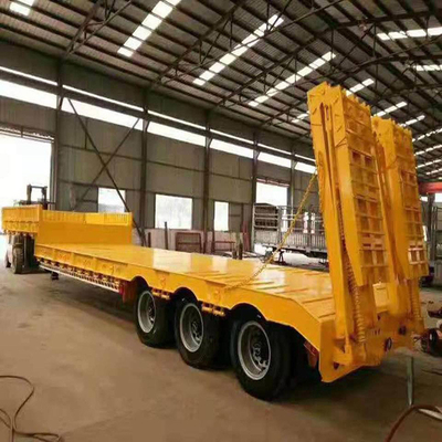 Autodumping 3 assi semirimotore a letto basso 50 tonnellate carico massimo per il trasporto di merci pesanti
