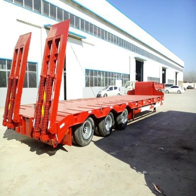 20FT 40FT Container Transport Semi-trailer a letto basso con design a letto piatto e materiali
