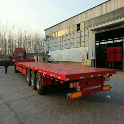 20FT 40FT Container Transport Semi-trailer a letto basso con design a letto piatto e materiali