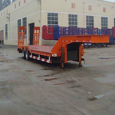 13 t asse 4 asse letto basso 120 tonnellate camion a letto basso semirimorchio per macchine da costruzione