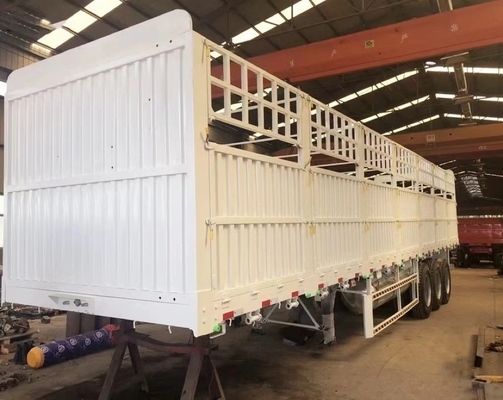 Fence Trailer Semi-Trailer con 8.12.16 pneumatico numero 3 asse 5,8 tonnellate