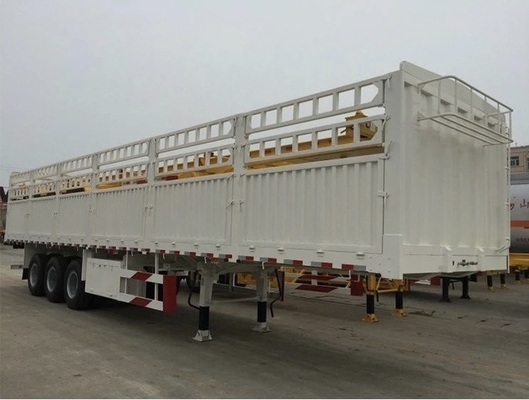 Fence Trailer Semi-Trailer con 8.12.16 pneumatico numero 3 asse 5,8 tonnellate