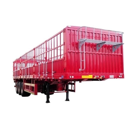 1 40 tonnellate 4 assi bicicletta in acciaio una ruota gabbia casella di ribaltamento furgone recinzione container cargo trailer