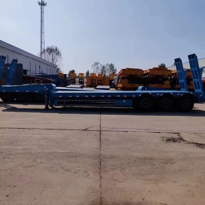 Semi-remolchi a collo di gallina a profilo basso, pieghevoli idraulici, per il trasporto di escavatori e bulldozer