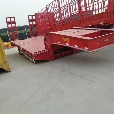Furgone di tipo 3 asse 40 FT piatto mezzo letto basso caricatore gancio rimorchio di trasporto a bordo in Uzbekistan