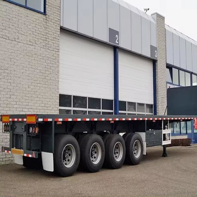 60-80-100 tonnellate Lowboy 4 quattro assi Low Bed Lowbed Truck Trailer Manufacture