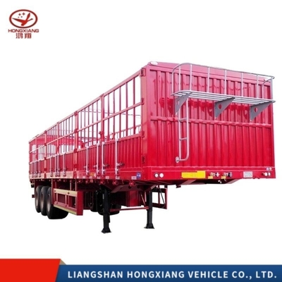 Ingegneria commerciale Trasporto Recinzione in acciaio Full trailer Recinzione magazzino Semi trailer