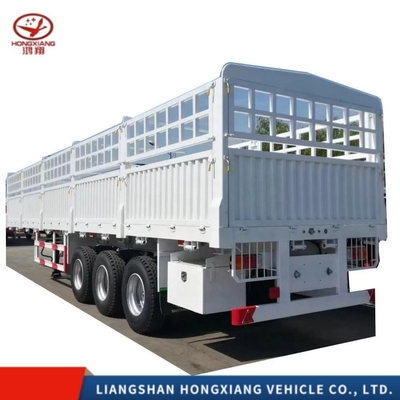 3 assi 45FT 48FT 60ton Dropside Cargo Sidewall Semi-trailer per Light Duty Grade Side Wall Fence