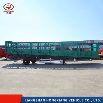 3 assi 45FT 48FT 60ton Dropside Cargo Sidewall Semi-trailer per Light Duty Grade Side Wall Fence