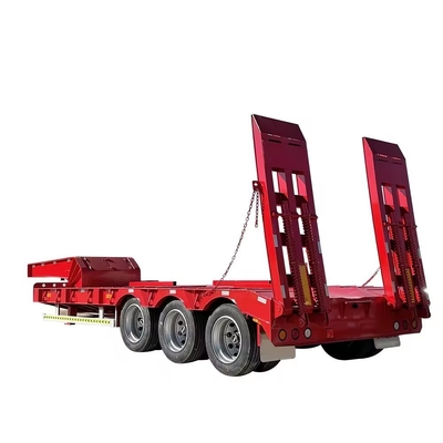 Fornitori 2 assi Flatbed Truck Low Bed Car Dolly Trailer con freni Carico inferiore a 50 T