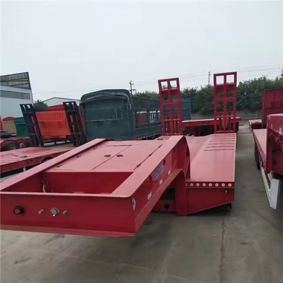 50 Tbeload Seven Bridge Tractor Trucks Flatbed Low Bed Semi-trailer con asse da 13 t