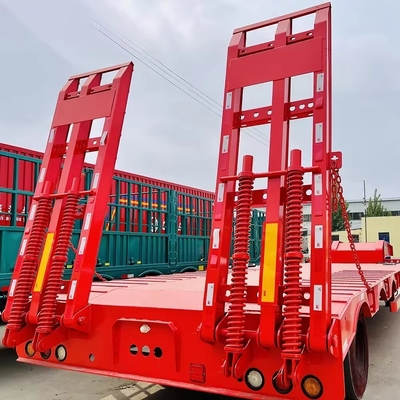 50 Tbeload Seven Bridge Tractor Trucks Flatbed Low Bed Semi-trailer con asse da 13 t