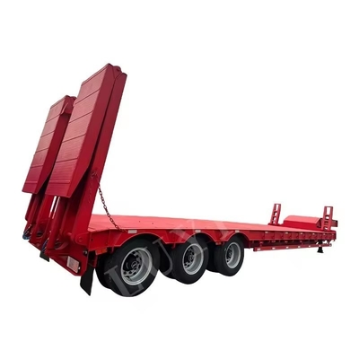 Mac Pherson tipo camion a letto piatto auto a letto basso Dolly trailer con due velocità di atterraggio gamba
