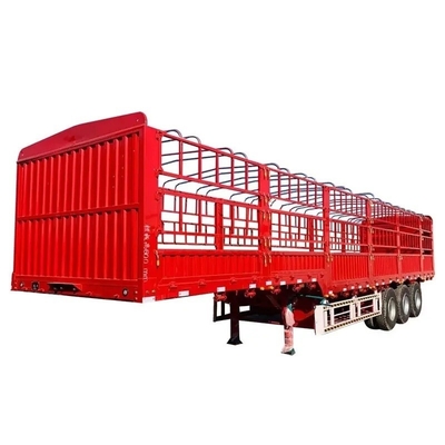 Autodumping 40ft 12m 12,5m 40t Fence Cargo Semi Truck Trailer 3 assi con parete laterale