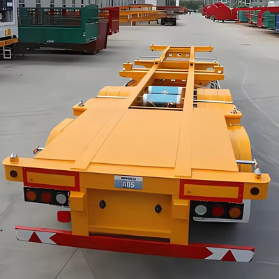 4 coppie e 2 singoli piastra dritta tipo 40ft letto basso contenitore lowboy semiretreno