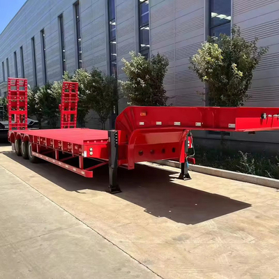 4 linea 8 asse basso semirimorchio piatto 2/3 /4 assi rimorchio a letto basso a rullo stradale sul mercato