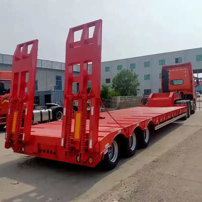 1820mm Tread Lowboy 100 tonnellate 4/6 assi Lowbed Low Boy Semi-trailer per personalizzazione