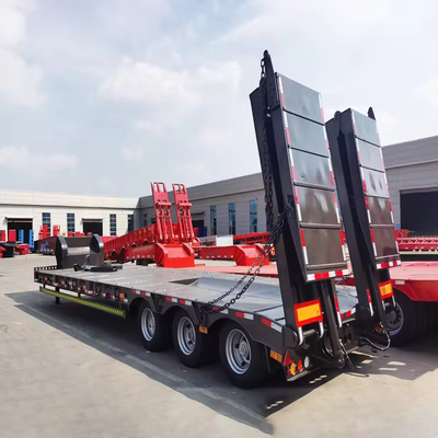 3 4 5 Assi Camion a letto basso Semirimorchio con furgone e battistrada 1820 mm