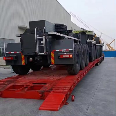 4/3 asse Flatbed Truck Trailer con tipo di sospensione Mac Pherson e letto in acciaio personalizzato