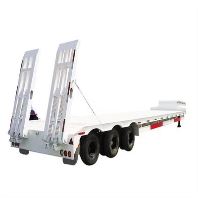 4/3 asse Flatbed Truck Trailer con tipo di sospensione Mac Pherson e letto in acciaio personalizzato