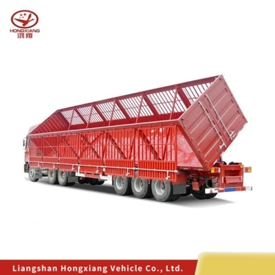 Autodumping 3 assi 50 tonnellate Rollover Tipo Stake Truck Semi rimorchio con personalizzazione