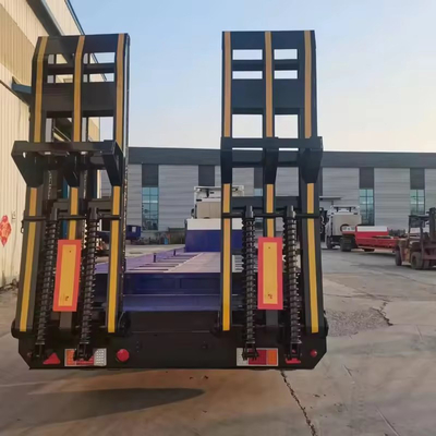 Long Gooseneck 80t Lowbed Lowboy Loader con 2.3 assi e 1 anno di servizio post-vendita
