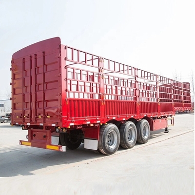 3 assi 50t Tri asse 50 tonnellate Fence Heavy Duty Semi-trailer Stack Semitrailer con 1