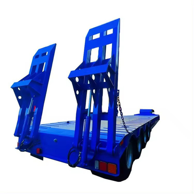 3 4 assi Contenitore a letto piatto a piatto piatto con semirimorchio per camion da 80 tonnellate