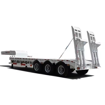 Scala meccanica Tri assi rimorchio piatto rimorchio lowboy per il trasporto di macchine 1