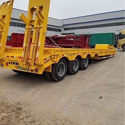 Semi rimorchio lowboy 60-80t con struttura pieghevole e opzione flatbed inclusa
