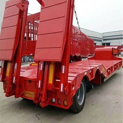 Semi rimorchio lowboy 60-80t con struttura pieghevole e opzione flatbed inclusa