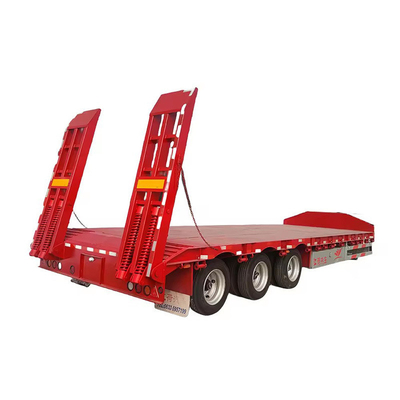 3 assi 70 tonnellate 40 FT 40 tonnellate caricatore ferro idraulico usato Lowbed Truck Lowboy Low bed Semi-trailer