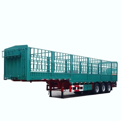 40FT 3 assi Flatbed Truck Fence Semi-trailer con 8.12.16 Numero pneumatico e tipo di furgone